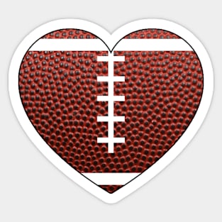 Football Heart Sticker